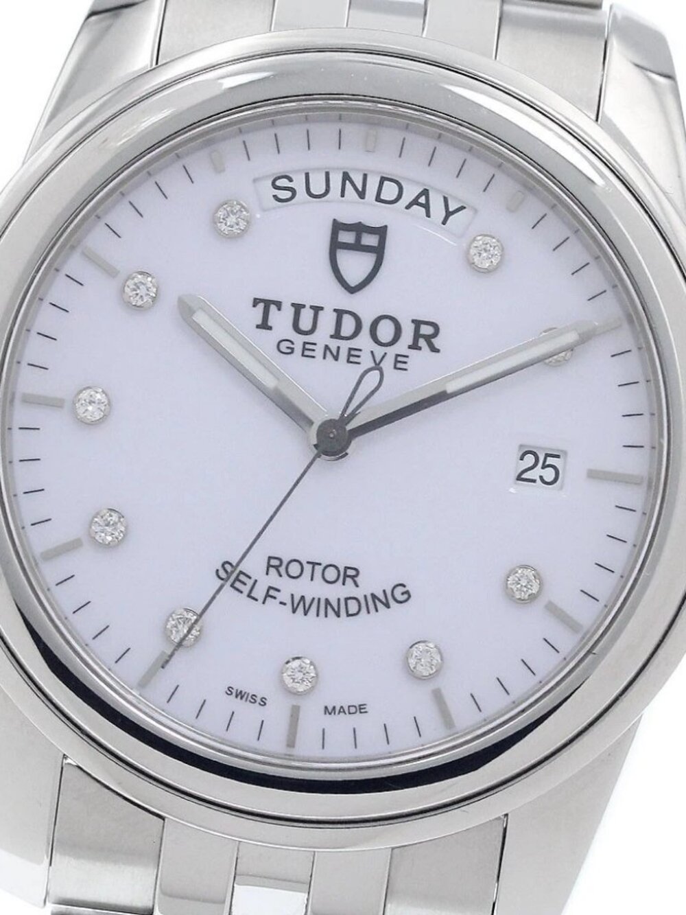 TUDOR Glamor Date Day 56000 10P diamond white Dial Automatic Men's Watch_951457